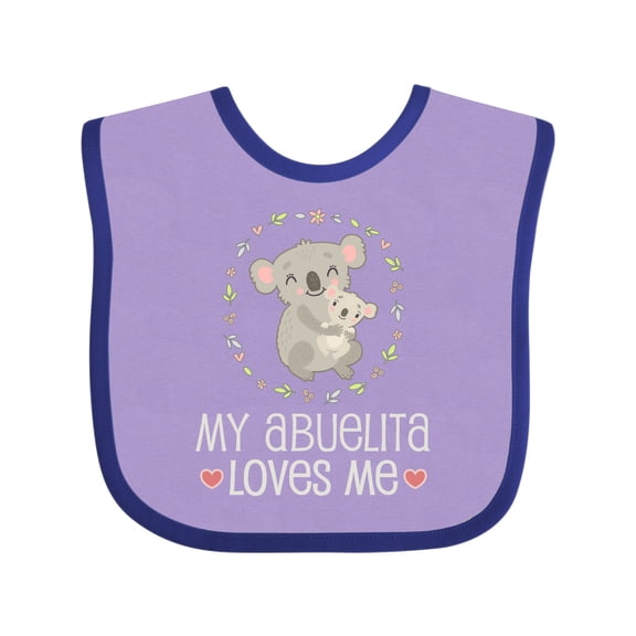 Inktastic My Abuelita Loves Me Girls Girls Baby Bib