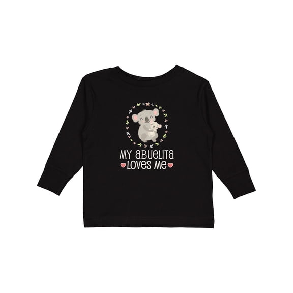 Inktastic My Abuelita Loves Me Girls Girls Long Sleeve Toddler T-Shirt