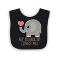 thumbnail image 1 of Inktastic My Abuelita Loves Me Grandchild Boys or Girls Baby Bib, 1 of 4
