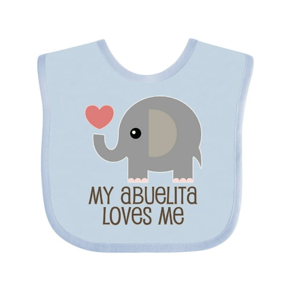 Inktastic My Abuelita Loves Me Grandchild Boys or Girls Baby Bib