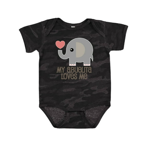 Inktastic My Abuelita Loves Me Grandchild Boys or Girls Baby Bodysuit