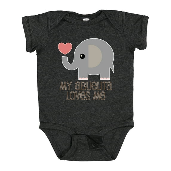 Inktastic My Abuelita Loves Me Grandchild Boys or Girls Baby Bodysuit