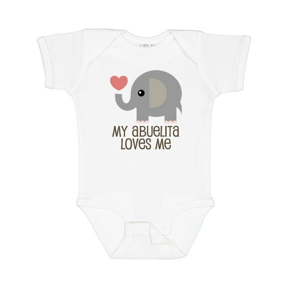 Inktastic My Abuelita Loves Me Grandchild Boys or Girls Baby Bodysuit
