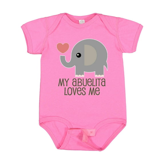 Inktastic My Abuelita Loves Me Grandchild Boys or Girls Baby Bodysuit