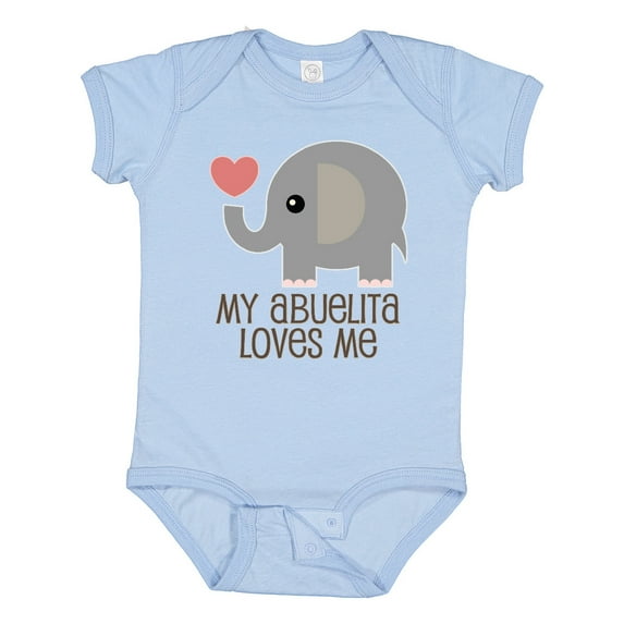 Inktastic My Abuelita Loves Me Grandchild Boys or Girls Baby Bodysuit