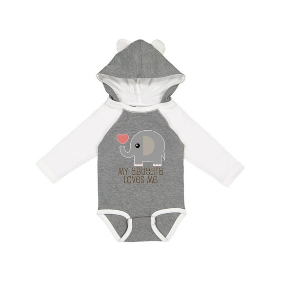 Inktastic My Abuelita Loves Me Grandchild Boys or Girls Long Sleeve Baby Bodysuit