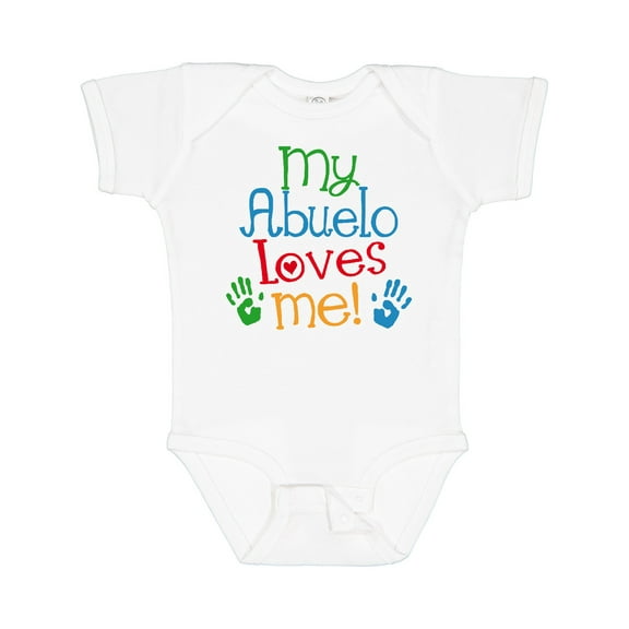 Inktastic My Abuelo Loves Me Boys or Girls Baby Bodysuit