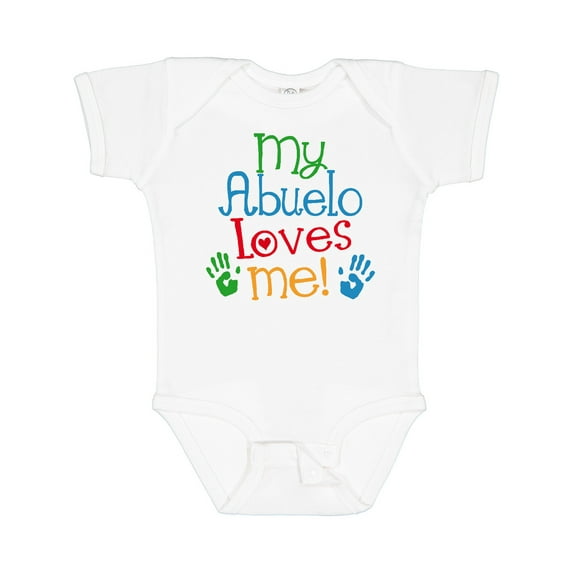 Inktastic My Abuelo Loves Me Boys or Girls Baby Bodysuit
