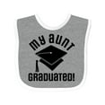 thumbnail image 1 of Inktastic My Aunt Graduated Niece Nephew Boys or Girls Baby Bib, 1 of 4