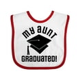 thumbnail image 1 of Inktastic My Aunt Graduated Niece Nephew Boys or Girls Baby Bib, 1 of 4