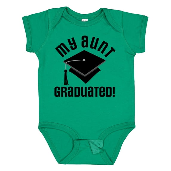 Inktastic My Aunt Graduated Niece Nephew Boys or Girls Baby Bodysuit
