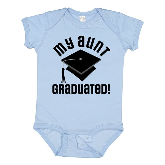 Inktastic My Aunt Graduated Niece Nephew Boys or Girls Baby Bodysuit
