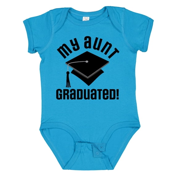 Inktastic My Aunt Graduated Niece Nephew Boys or Girls Baby Bodysuit