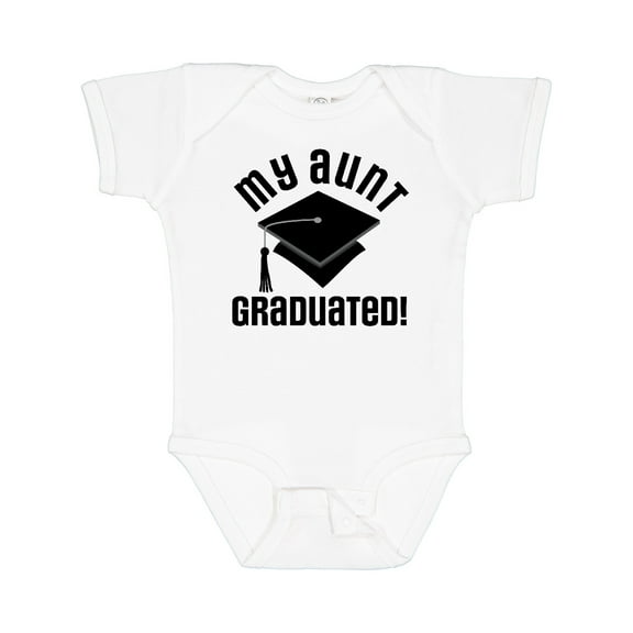 Inktastic My Aunt Graduated Niece Nephew Boys or Girls Baby Bodysuit