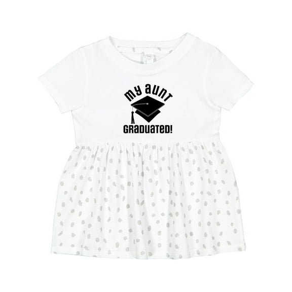 Inktastic My Aunt Graduated Niece Nephew Girls Baby Dress