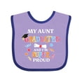 thumbnail image 1 of Inktastic My Aunt Graduated and I'm Super Proud Boys or Girls Baby Bib, 1 of 4