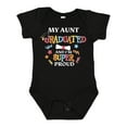 thumbnail image 1 of Inktastic My Aunt Graduated and I'm Super Proud Boys or Girls Baby Bodysuit, 1 of 5