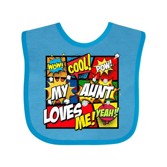 Inktastic My Aunt Love Me Boys or Girls Baby Bib