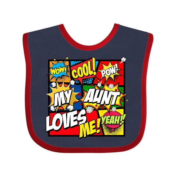 Inktastic My Aunt Love Me Boys or Girls Baby Bib