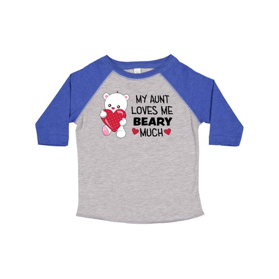 Inktastic My Aunt Loves Me Beary Much Cute Bear Boys or Girls Toddler T-Shirt