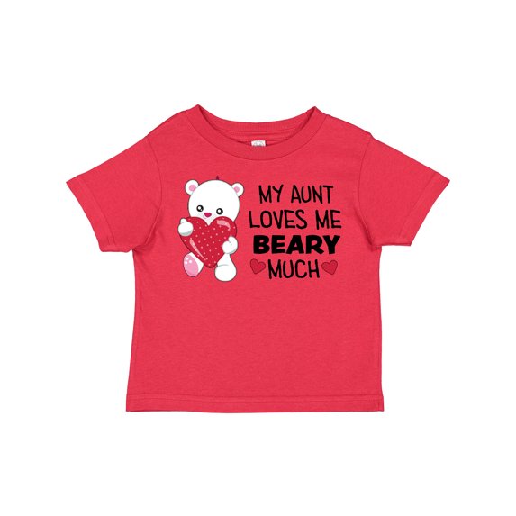Inktastic My Aunt Loves Me Beary Much Cute Bear Boys or Girls Toddler T-Shirt