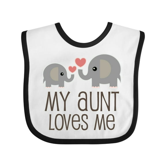 Inktastic My Aunt Loves Me Boys or Girls Baby Bib