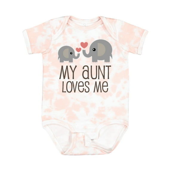 Inktastic My Aunt Loves Me Boys or Girls Baby Bodysuit