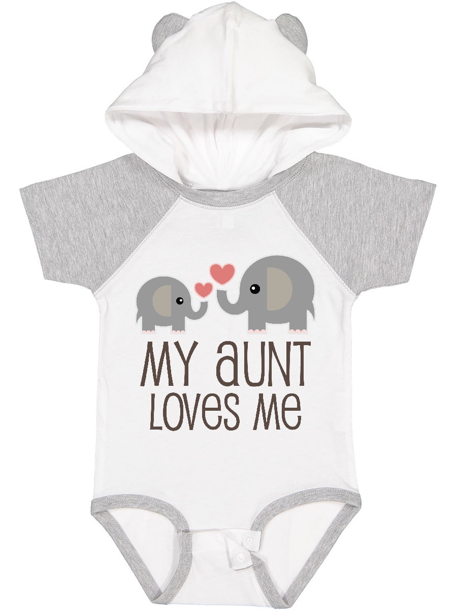 Inktastic My Aunt Loves Me Boys or Girls Baby Bodysuit