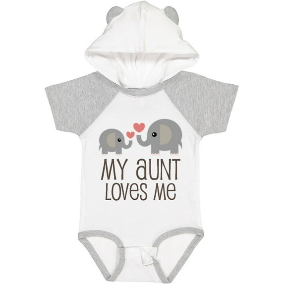 Inktastic My Aunt Loves Me Boys or Girls Baby Bodysuit