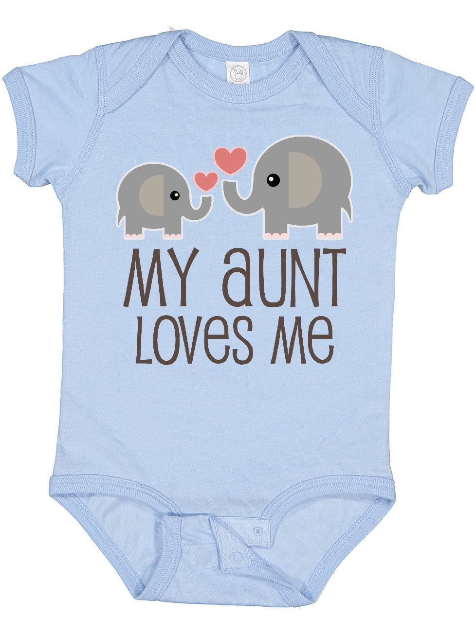 Inktastic My Aunt Loves Me Boys or Girls Baby Bodysuit