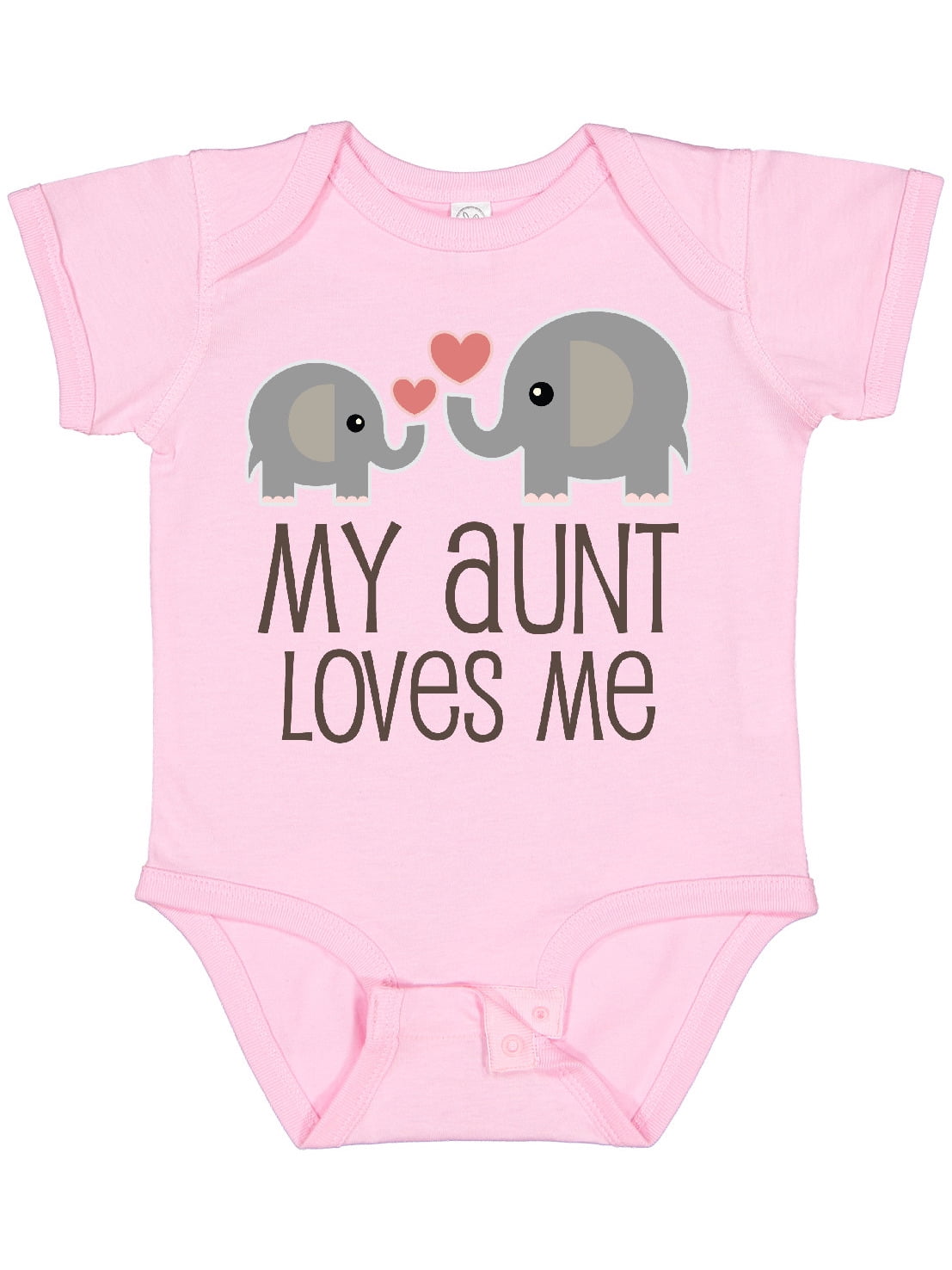 Inktastic My Aunt Loves Me Boys or Girls Baby Bodysuit