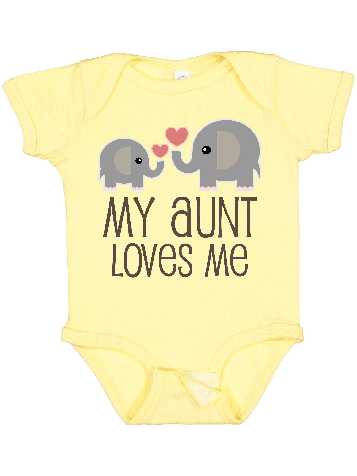 Inktastic My Aunt Loves Me Boys or Girls Baby Bodysuit