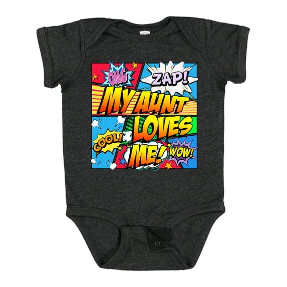 Inktastic My Aunt Loves Me Boys or Girls Baby Bodysuit