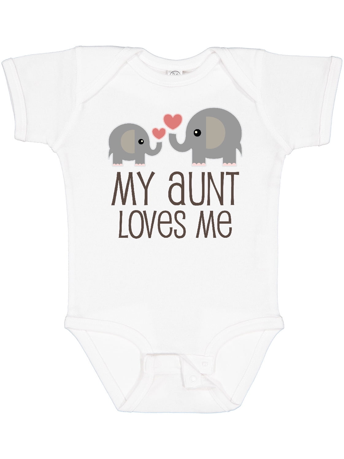 Inktastic My Aunt Loves Me Boys or Girls Baby Bodysuit