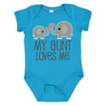 thumbnail image 1 of Inktastic My Aunt Loves Me Boys or Girls Baby Bodysuit, 1 of 5