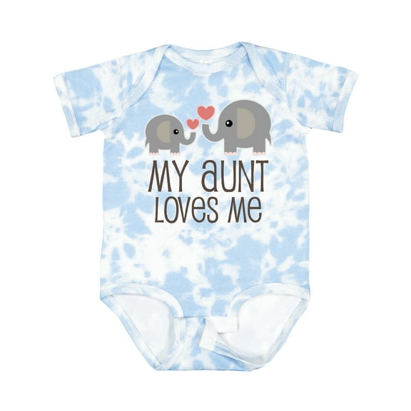 Inktastic My Aunt Loves Me Boys or Girls Baby Bodysuit