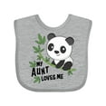 thumbnail image 1 of Inktastic My Aunt Loves Me Cute Panda Boys or Girls Baby Bib, 1 of 4