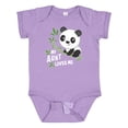 thumbnail image 1 of Inktastic My Aunt Loves Me Cute Panda Boys or Girls Baby Bodysuit, 1 of 5