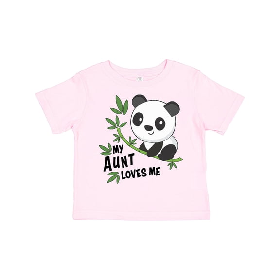 Inktastic My Aunt Loves Me Cute Panda Boys or Girls Toddler T-Shirt