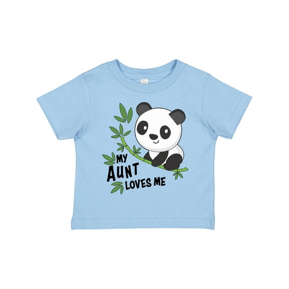 Inktastic My Aunt Loves Me Cute Panda Boys or Girls Toddler T-Shirt