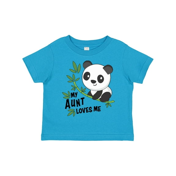 Inktastic My Aunt Loves Me Cute Panda Boys or Girls Toddler T-Shirt