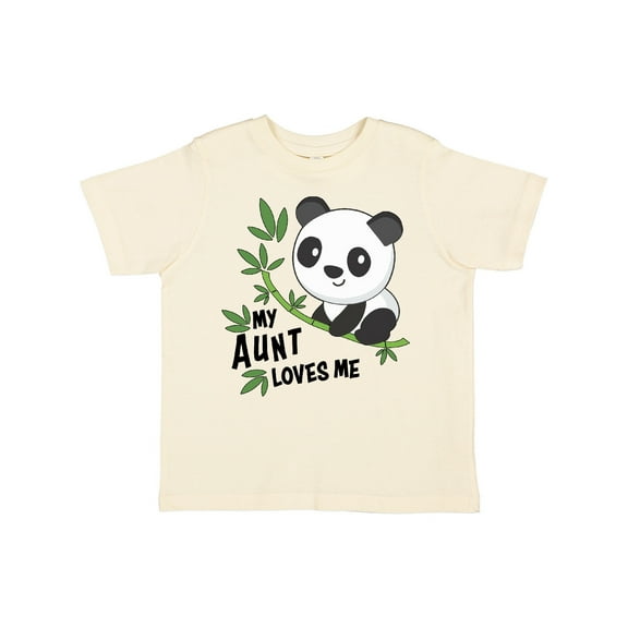 Inktastic My Aunt Loves Me Cute Panda Boys or Girls Toddler T-Shirt