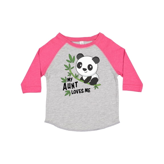 Inktastic My Aunt Loves Me Cute Panda Boys or Girls Toddler T-Shirt