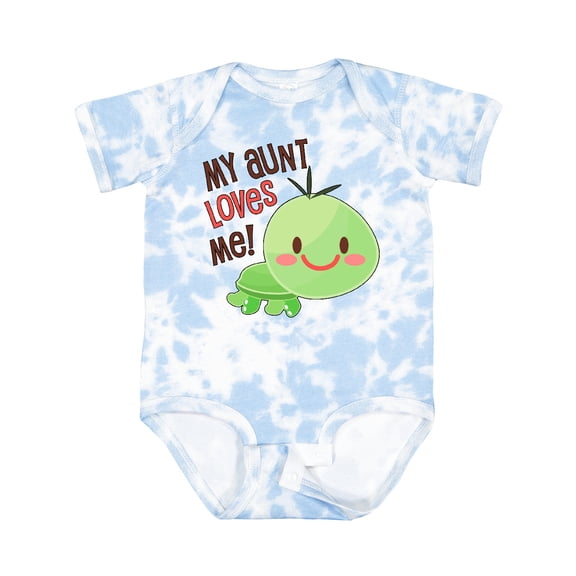 Inktastic My Aunt Loves Me Cute Turtle Boys or Girls Baby Bodysuit