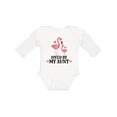 thumbnail image 1 of Inktastic My Aunt Loves Me Flamingo Niece Girls Long Sleeve Baby Bodysuit, 1 of 5
