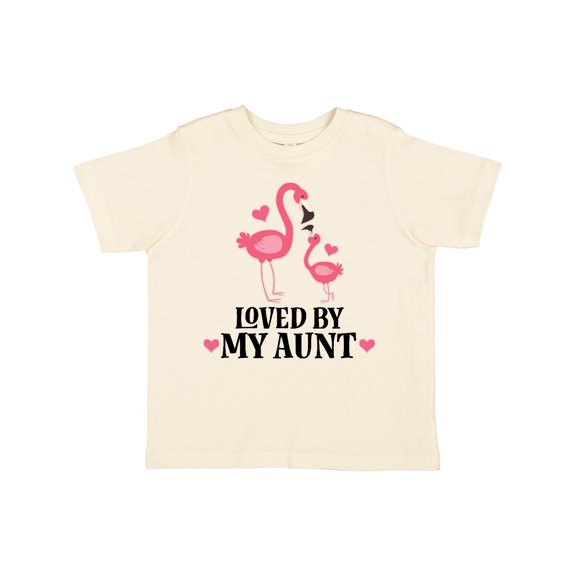 Inktastic My Aunt Loves Me Flamingo Niece Girls Toddler T-Shirt