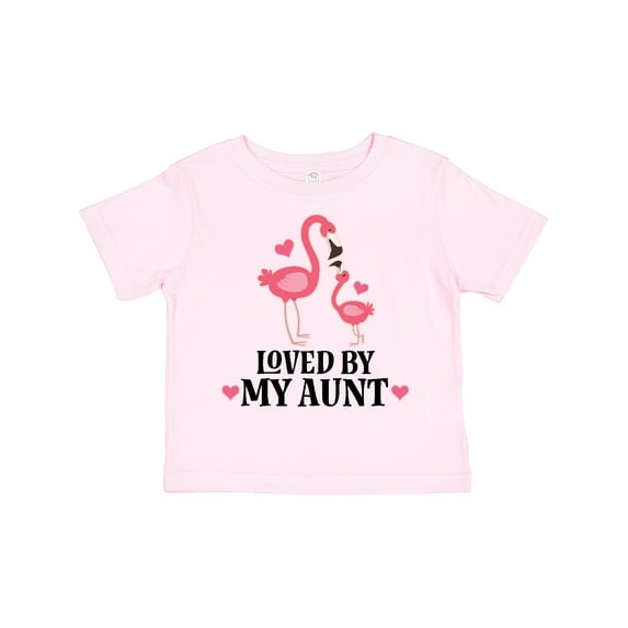 Inktastic My Aunt Loves Me Flamingo Niece Girls Toddler T-Shirt