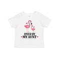 thumbnail image 1 of Inktastic My Aunt Loves Me Flamingo Niece Girls Toddler T-Shirt, 1 of 5