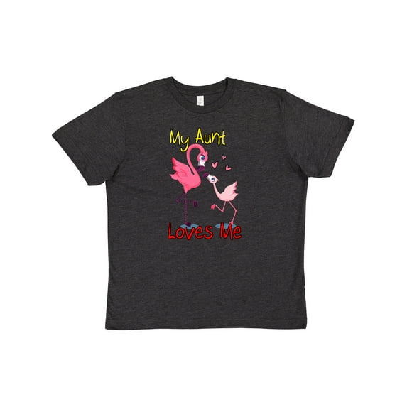 Inktastic My Aunt Loves Me Flamingo Youth T-Shirt