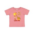 thumbnail image 1 of Inktastic My Aunt Loves Me Giraffe Boys or Girls Baby T-Shirt, 1 of 5